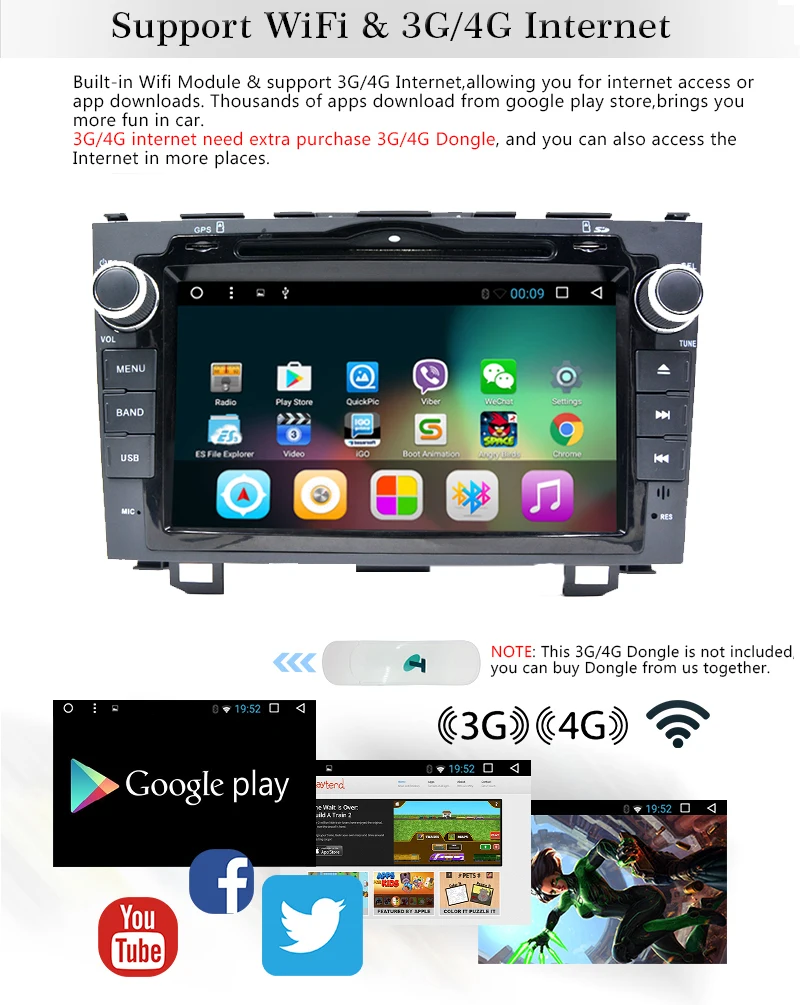 Cheap 2din 9" Quad Core 1+16G Android 8.1 Car Stereo Radio DVD Player with BT Wifi HD 1024*600 MirrorLink for Toyota Prado 2004-2009 2