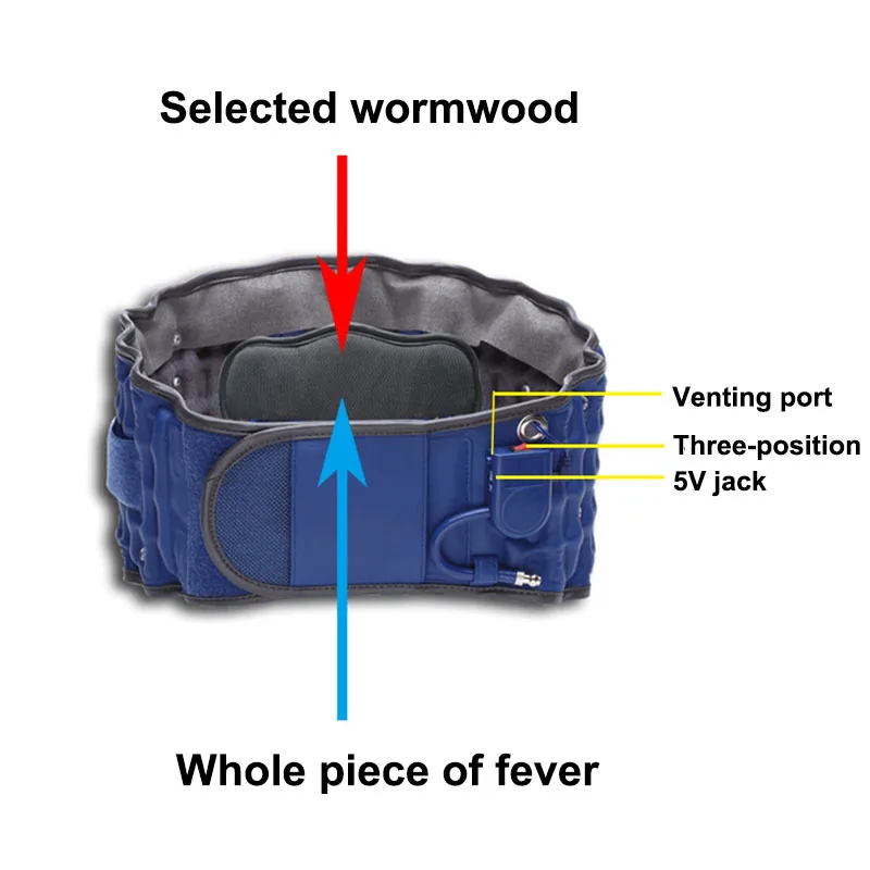 pr+mise Adjustable traction waist orthopedic belt inflatable support back fixed belt ease waist relaxing pain massage belt