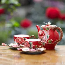 Чайный набор бабочка чайник чашка блюдце набор керамическая чашка сочетание чайник чашка набор чашка кофе цветы и растения