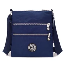 JINQIAOER Stylish Small Nylon Messenger Bag Women Waterproof Crossbody Bags Double Layer Satchels Shoulder Bag For Iphone Bolsa