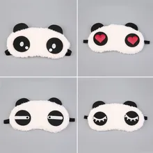1 pcs Cute Panda Sleeping Face Eye Mask Blindfold Shadow Traveling Sleep Eye Aid Drop Shipping 4 types