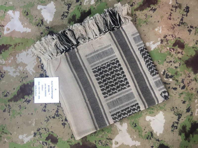 Хлопок Арабская Куфия шема шарф военные тактические шарфы утолщенные хиджаб квадратные ветрозащитные банданы походный шарф