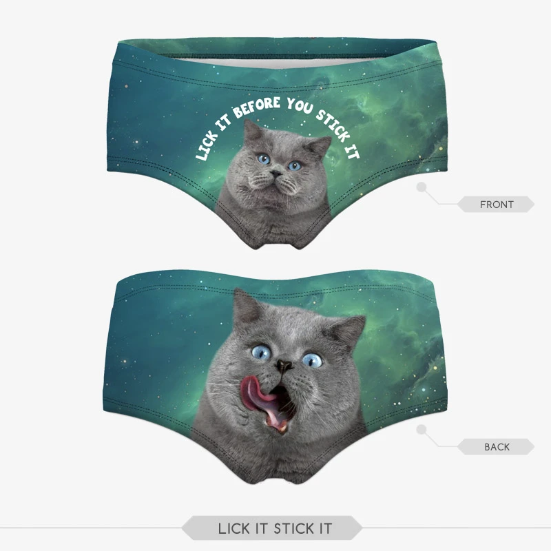 

Hot Sale 3D Print women panties Intimates briefs Interior Mujer Cute Cat Underwear Sexy lingerie Panty string bragas femme Girl