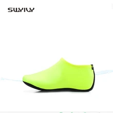 SWYIVY Для женщин Быстросохнущие кроссовки Anti-slip сплошной Цвет пара открытые летние мягкая пляжная обувь мужские и женские восходящий бахилы