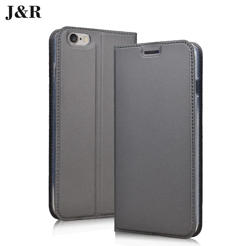J&R Case For Apple iPhone 7 Flip PU Leather Cover For Apple iPhone 7 4.7" Protective Phone Bags Luxury Cases Stand Card Slot