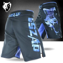 Тренировочные Шорты повседневные шорты MMA ice blue wolf уличный стиль пик matchup фитнес шорты для бега Повседневная тренировка