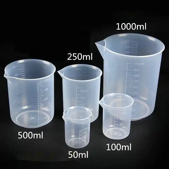 5 Unids Set 50 Ml 100 Ml 250 Ml 500 Ml 1000 Ml Vaso De Plastico Con Rayas De Medicion Taza De Medicion Para Laboratorio O Uso De La Cocina Lab Tube Lab Glass Tubeglass Tube Lab Aliexpress