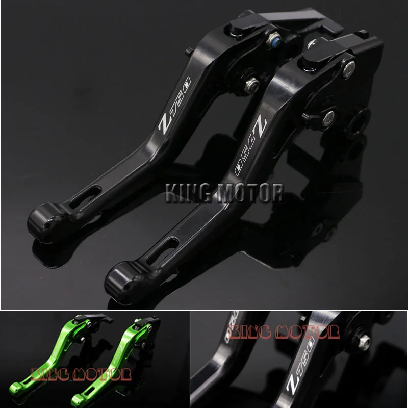 

Hot Sale For KAWASAKI Z750 2007-2011 Motorcycle Accessories Short Brake Clutch Levers Logo Z750 Black