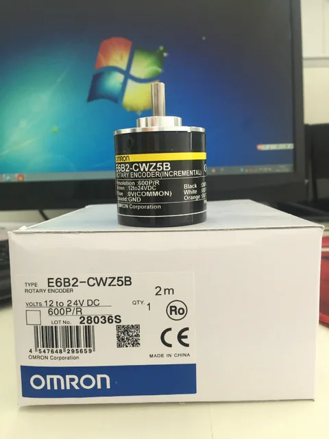 

Omron encoder E6B2-CWZ5B ABZ 3-phase 360P/R 400P/R Incremental rotary encoder,PNP output