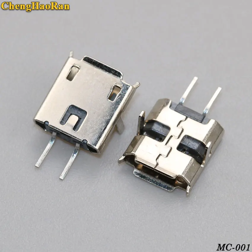 ChengHaoRan шт. 2 шт. 2PIN micro usb разъем компьютера планшеты PC мобильный телефон Micro usb зарядки порты и разъёмы DC jack