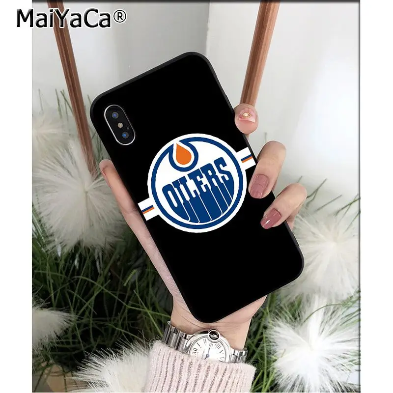 MaiYaCa Edmonton Oilers клиент высокое качество чехол для телефона для Apple iPhone 8 7 6 6S Plus X XS MAX 5 5S SE XR Чехол для мобильного телефона s - Цвет: A3