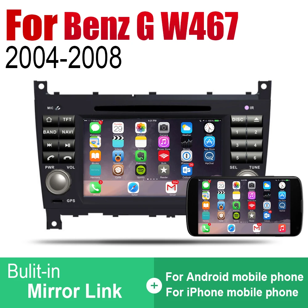 Автомобильный dvd-плеер gps навигация для Mercedes Benz G Class W467 2004~ 2008 NTG автомобильное мультимедиа андроид экран системы радио стерео
