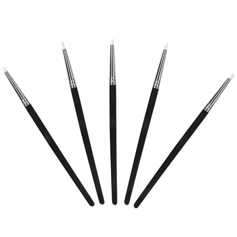 

5 Pcs Cute Kawaii Super Soft Silicone Rubber Pen Soft Clay Ceramic Sculpture Tool Set School Supplies Children Gift