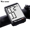 WEST BIKING Bike Computer Multifunction LED Digital Rate MTB Bicycle Speedometer Wireless Cycling Odometer Computer Stopwatch ► Photo 2/6