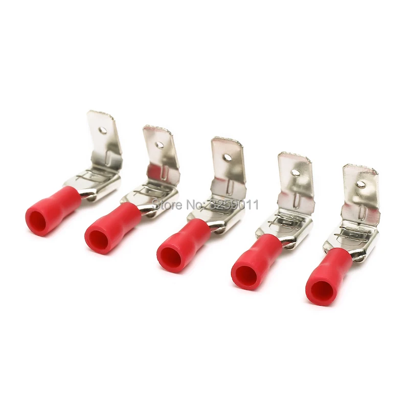 Red insulated Piggyback electrical crimp wire cable connector 12v terminals