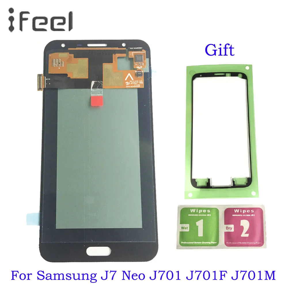 

5.5'' Super Amoled LCD Screen For SAMSUNG Galaxy J7 Neo J701F J701M J701MT j701 LCD Display + Touch Screen Digitzer Assembly