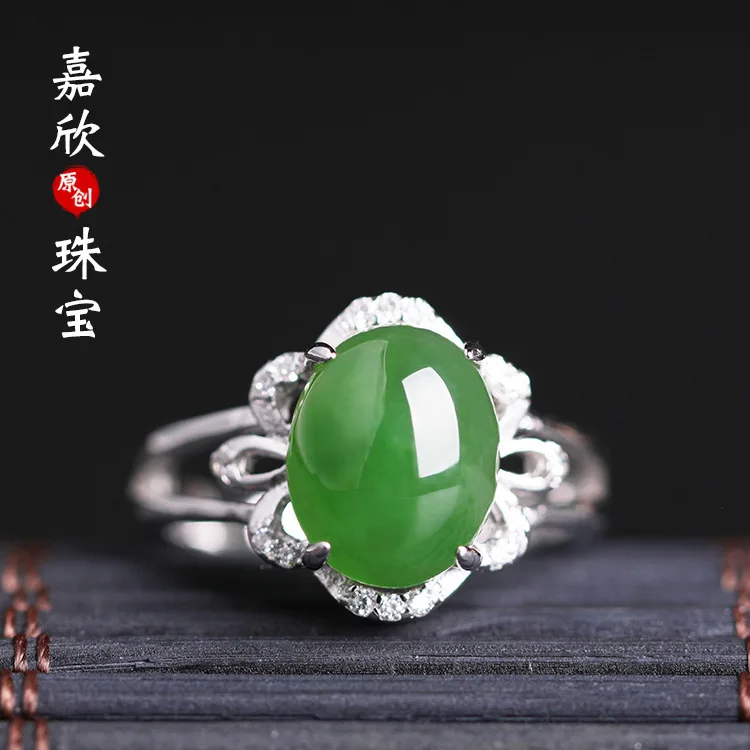 

2019 New Rushed Women Jasper Party Anel Feminino Of 925 Inlaid Female With Certificate Of National Wind Natural Jade, Hetian
