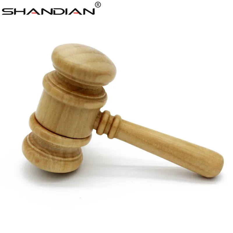 SHANDIAN деревянный usb флеш-накопитель молотка модель молотка 4 ГБ 16 ГБ 32 ГБ памяти usb флешка ручка-накопитель кленовое Дерево Флеш-накопитель