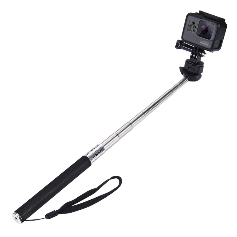 

Selfie Stick Retractable Adjustable Handheld Camera Hand Grip Holder Monopod With Wrist Belt For Gopro Camera