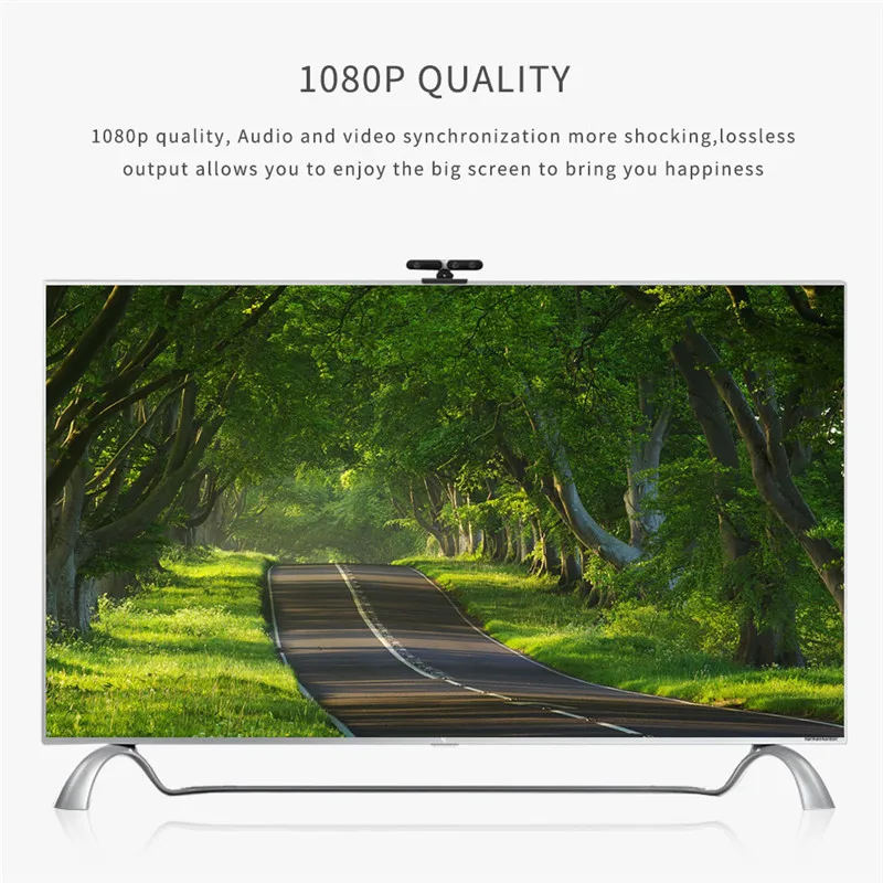 MOOJECAL 1080P HD HDMI to VGA Adapter Digital To Analog Audio Video Converter Cable for PC Laptop TV Box Projector