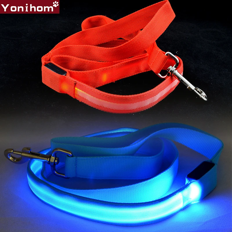 Led Dog Leash Night Safety LED Flashing Glow Leash for Dogs 120CM LED