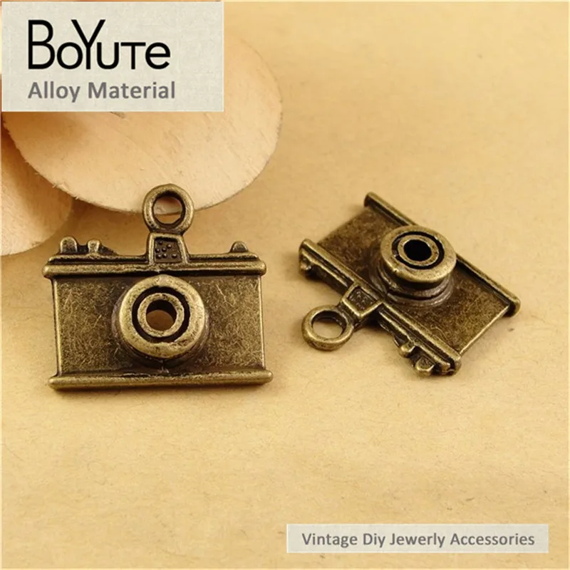 

BoYuTe (40 Pieces/Lot) 21*23MM Antique Bronze Plated Zinc Alloy Materials Camera Charms Diy Jewelry Findings Accessories