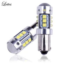 2 шт. Canbus ОШИБОК BAY9S BA9S BAX9S H6W H21W T4W XBD чипы светодиодный фонарь заднего хода парковочные огни 80 Вт белый