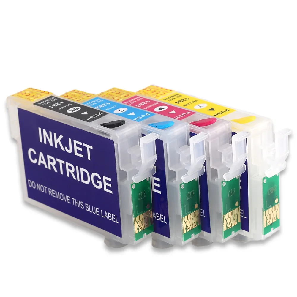 10 комплектов T1285 многоразового чернильного картриджа для Epson Stylus S22 SX125 SX130 SX235W SX420W