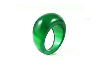 

Green Agate Ring Korean version of the influx of people men fashion gem single personalized couple rings for men and women