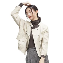 Новая зимняя куртка большого Размеры Для женщин костюмы мото и байкерские сапоги из искусственной свободные Для женщин верхнюю одежду больших Размеры женские кожаные Clothing454