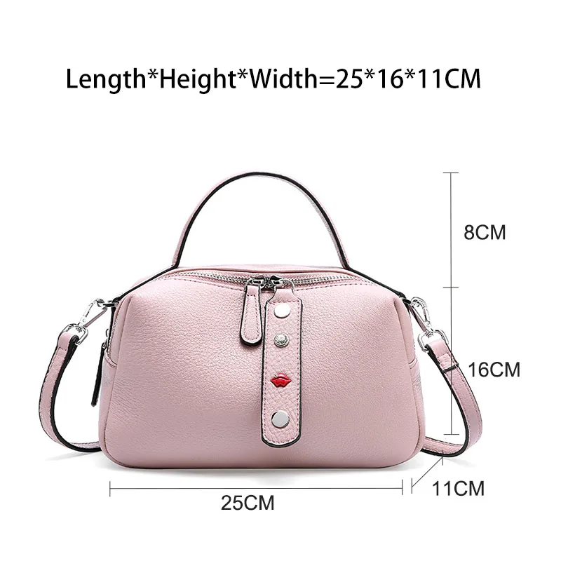  Zency 100% Real Cowhide Leather Fashion Lady Crossbody Bag High Quality Tote Handbag Pillow Shoulde - 33030540752