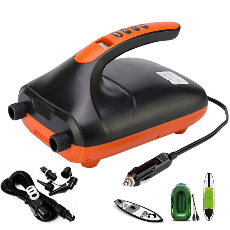 

12V Electric Air Pump SUP Max 20 PSI Intelligent Inflatable Pump Inflate Deflate Pump Dual Stage For Outdoor Paddle Board Boat
