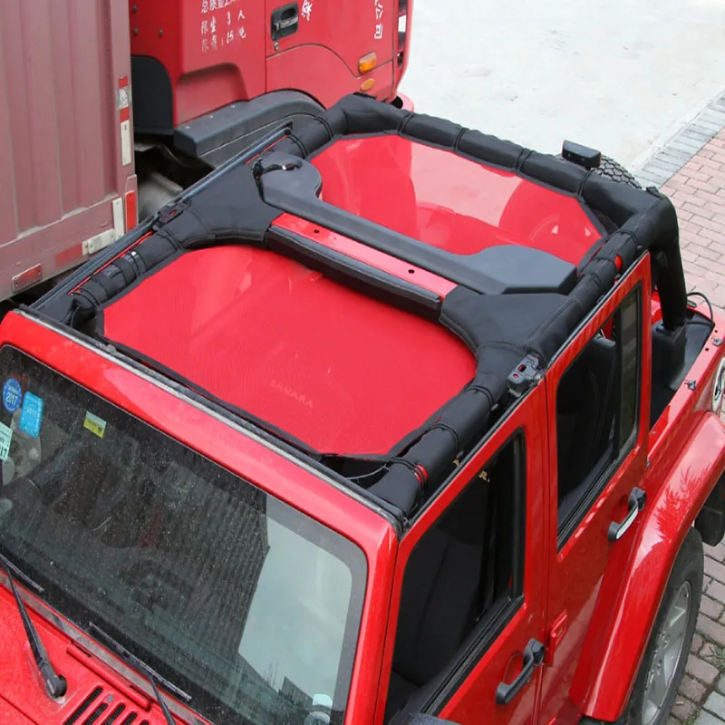 Планка для двери Тепловая сетка для Jeep Wrangler ABS 2007- Красный 4 двери