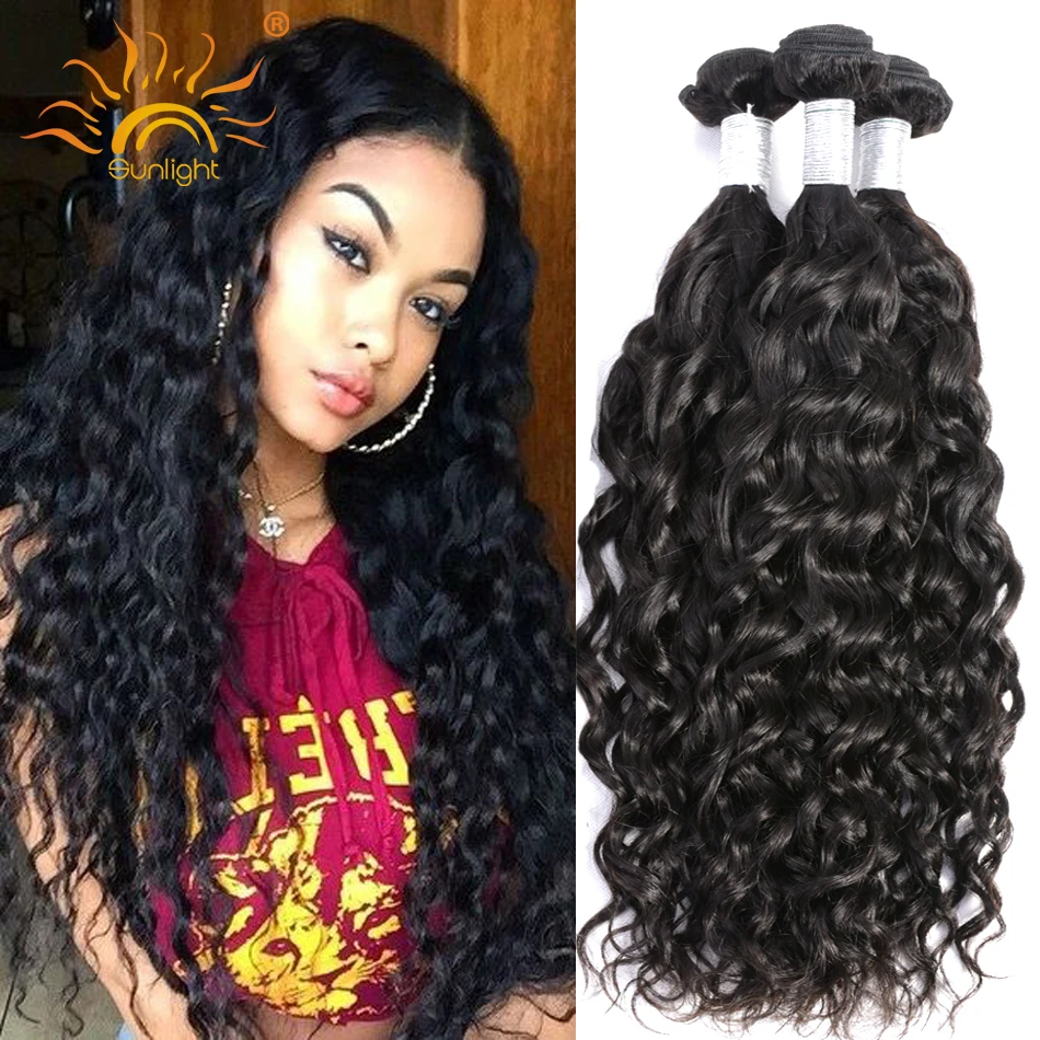 7A Top Quality Brazilian Water Wave Virgin Hair Brazilian Hair Weave Bundles Wet And Wavy Virgin Human Hair 4 Bundles Ocean Wave