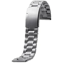 Нержавеющая сталь Quick Release часы ремешок для Pebble Time круглые умные наручные часы серебро(пять бусин цепи