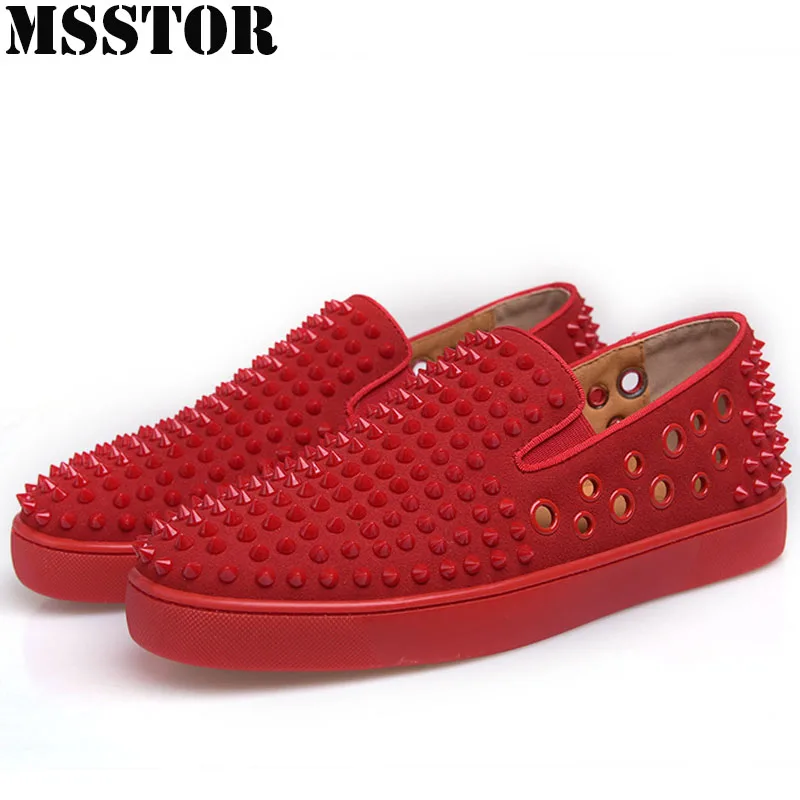 MSSTOR Plus Size 35-46 Women Men Skateboarding Shoes Casual Fashion Rivets Sport Shoes Woman Man Brand Athletic Walking Sneakers MSSTOR Plus Size 35-46 Women Men Skateboarding Shoes Casual Fashion Rivets Sport Shoes Woman Man Brand Athletic Walking Sneakers