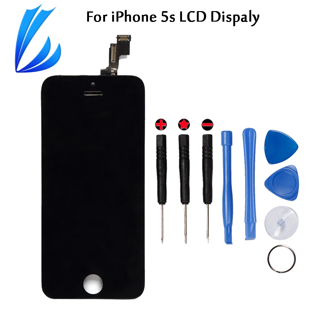 

LL TRADER Quality AAA LCD Display Screen Replacement For iPhone 5s LCD Touch iPhone5s Phone Pantalla Digitizer Assembly+Tools