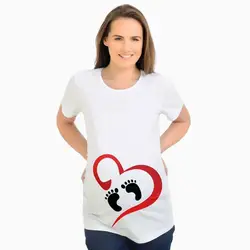 Новинка 2018 года; принт с буквами; Забавные футболки для беременных женщин; летние топы для беременных; футболки для беременных; Одежда для