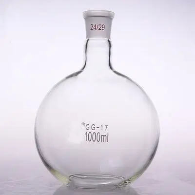 BulK Round Bottom, Boiling Flasks, Borosilicate Glass, Ground Joints,  100mL, case/24