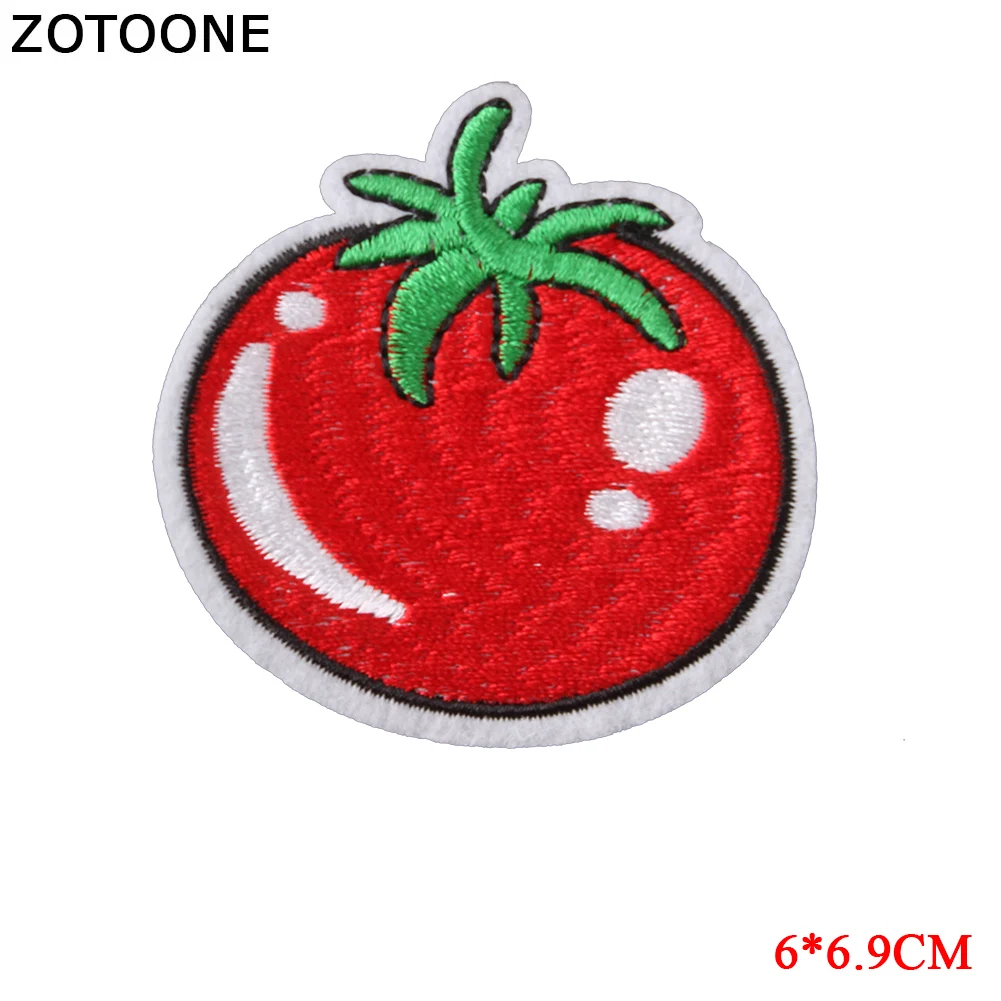 Нашивки ZOTOONE с вышивкой для платьев футболок рисунком ананаса арбуза Чили
