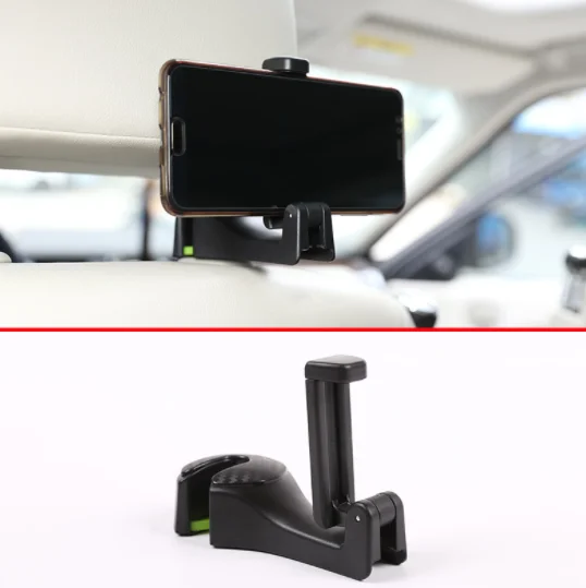 Car Headrest Hooks Multi function Seat back Phone Holder Hangers For