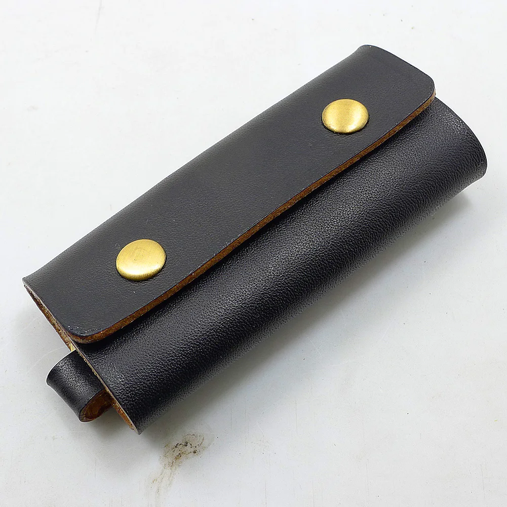 

Genuine Leather House Key Holder Small Key Organizer Mini Key Bag Key Case Key Pack Holding 5 Keys Men Women 1011