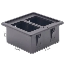 2 отверстия водонепроницаемый автомобиль Лодка кулисный переключатель корпус черный пластик переключатель панель Держатель