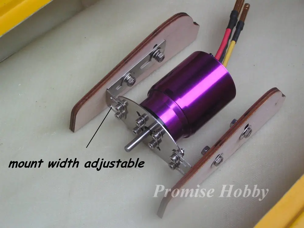 Promise Hobby stainless steel with plywood motor mount for