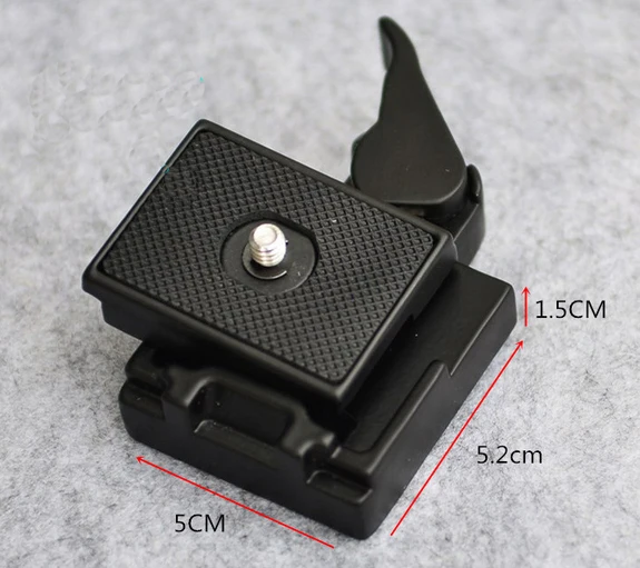 

Black Camera Tripod Monopod Quick Release Plate 1/4'' & 3/8'' Mount Screw Adapter Set
