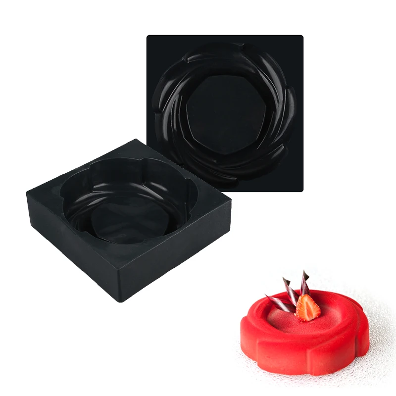 

Spiral Flower Silicone Baking Pan For Pastries Dessert Mould DIY Cream Bread Mousse Bakeware Cake Decoration Tools
