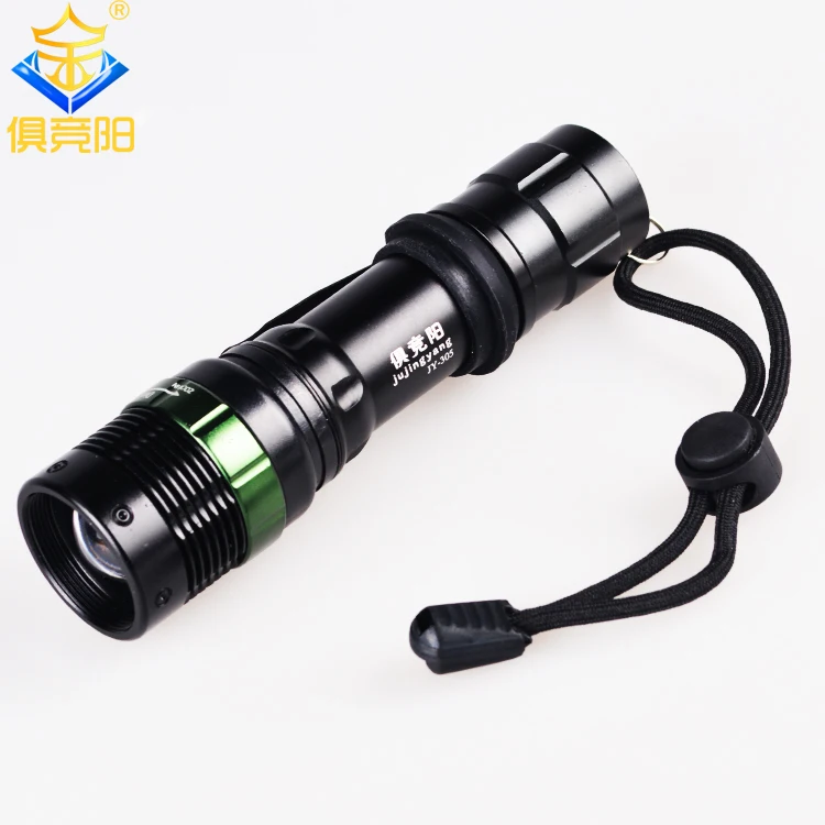 

Authentic JUJINGYANG LED flashlight with fluorescent Q5 zoom long-range charge three lighting