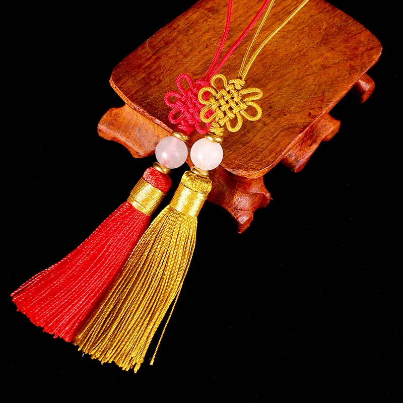 5 см китайский узел кисточкой кулон ремесла украшение дома ключ кисточки для шелка кисточки китайские Характеристики подарок украшения