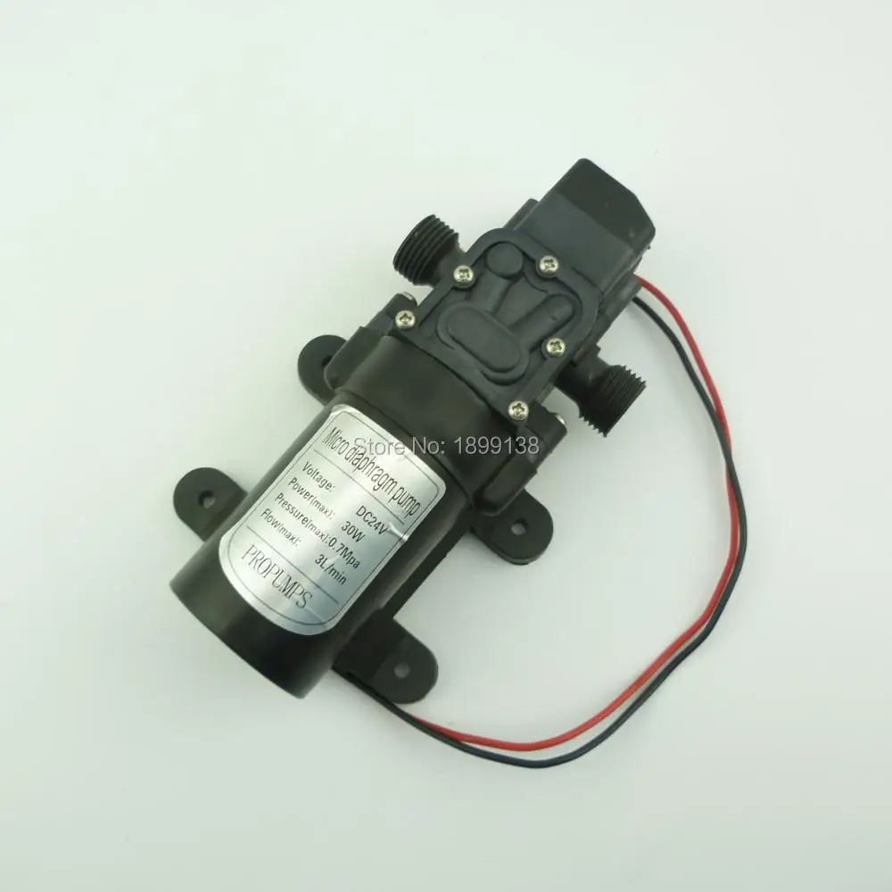 

Automatic pressure switch self priming 30W 3L/min diaphragm portable dc diaphragm water pump high pressure 24V
