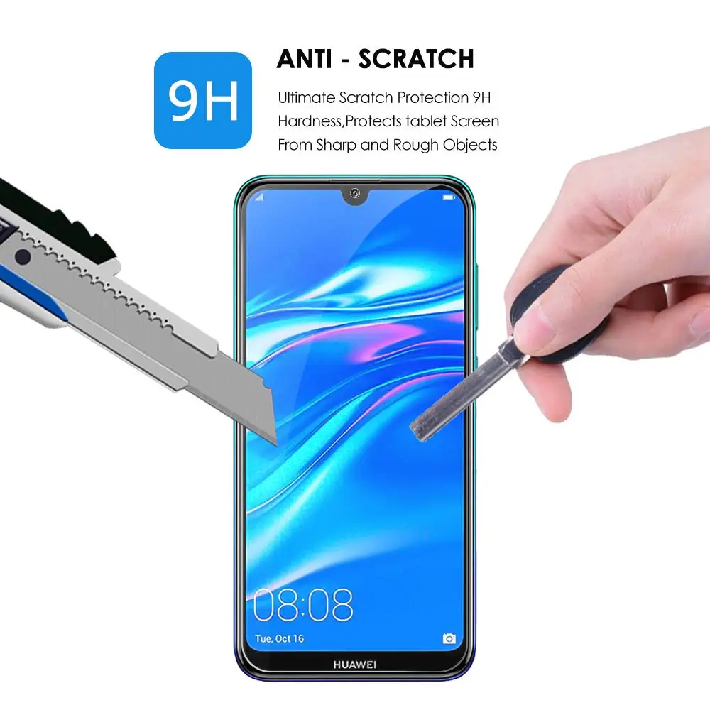

Premium Tempered Glass For huawei y6 2019 glass Screen Protector protective 2.5d HD film For huawei y9 2019 tempered glass